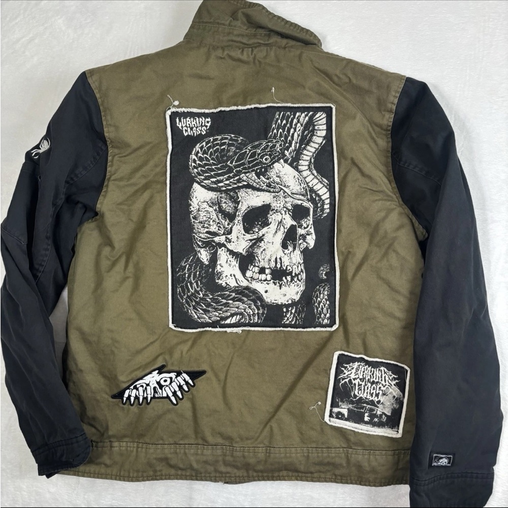 Lurking Class D.I.Y. Gas Jacket Military Green Men's Medium Distressed